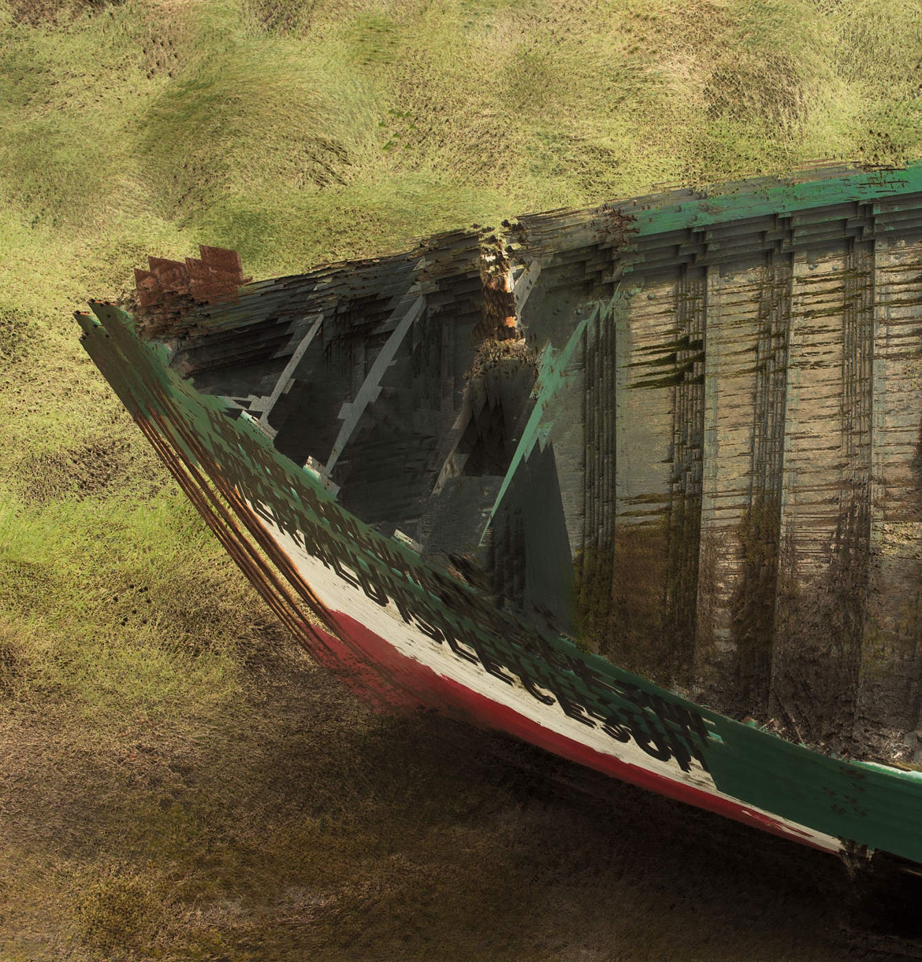 A boat hull shot again using 9 blended images, all made in camera