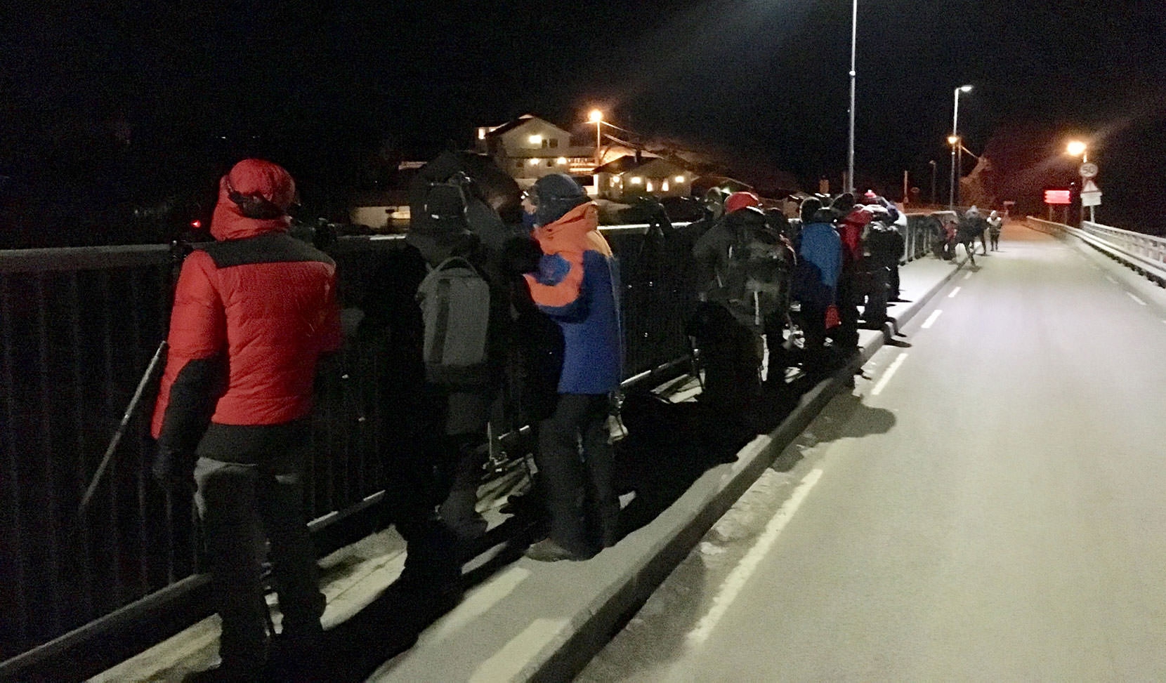 F-Stop Warriors line the bridge 