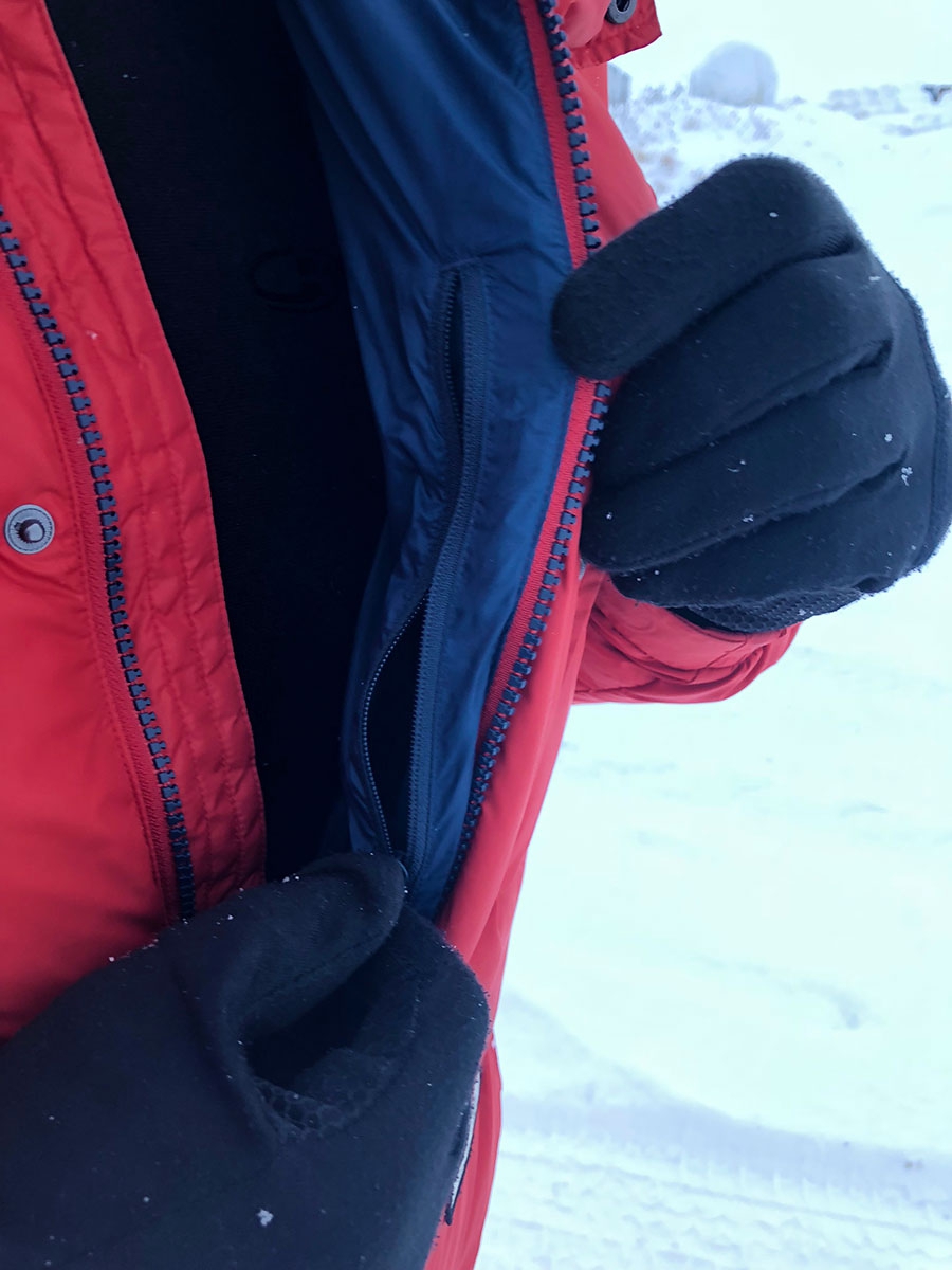 Internal zip was a welcome addition over my Peak Smock