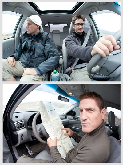 David Clapp, Bryan and Mac in Death Valley in California