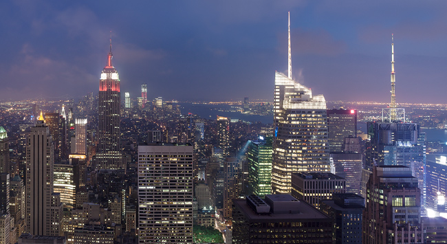 Top of the Rock - remarkable skyline of NYC