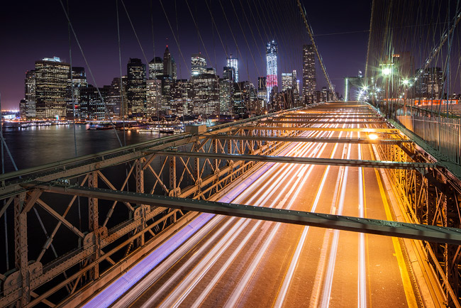 Brooklyn Bridge and Manhattan Skyline - New York