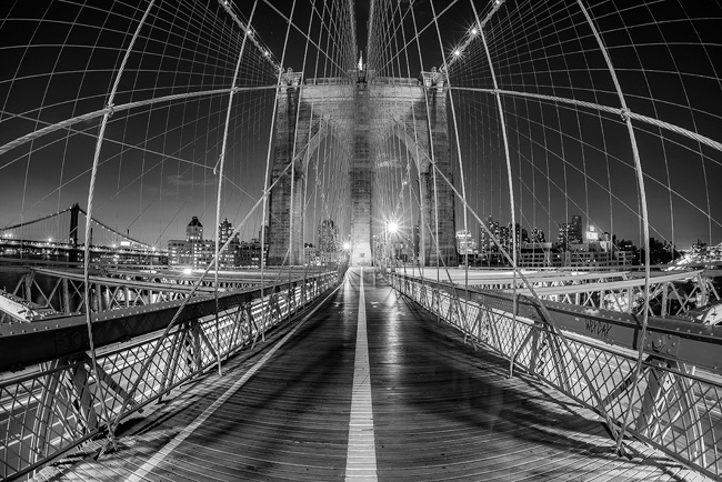 Brooklyn Bridge - the alternative black and white conversion