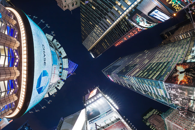 Sigma 15mm fisheye in Times Square, Manhattan